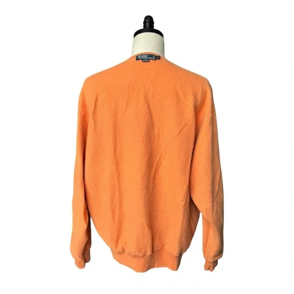 Polo Ralph Lauren Vintage 90’s orange crewneck cotton blend sweatshirtL